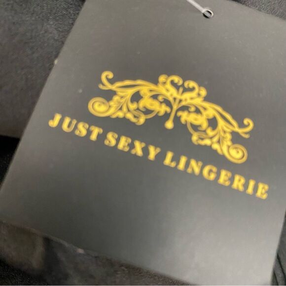 Black Satin Robe Just Sexy Sz 2X/3X NWT - Picture 9 of 9